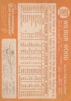 Back of Wilbur Wood