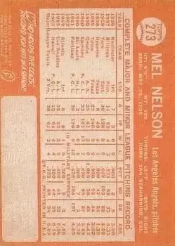 Back of Mel Nelson