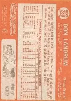 Back of Don Landrum