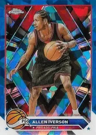 2023-24 Topps Chrome Sapphire Edition #66 - Allen Iverson - Philadelphia 76ers