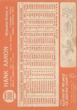 Back of Hank Aaron