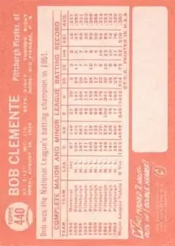 Back of Bob Clemente
