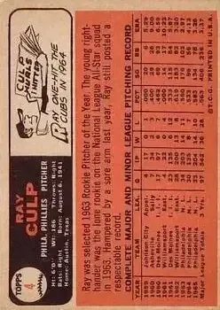 Back of Ray Culp