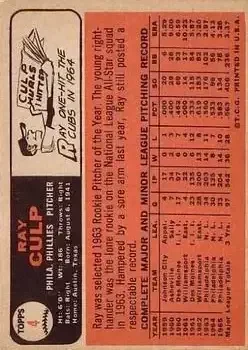 Back of Ray Culp