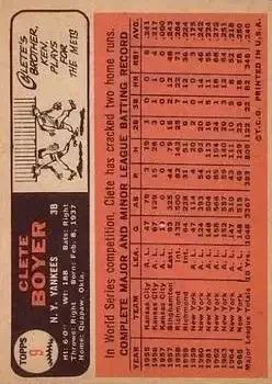 Back of Cletis Boyer
