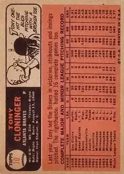 Back of Tony Cloninger