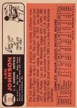 Back of Lou Johnson