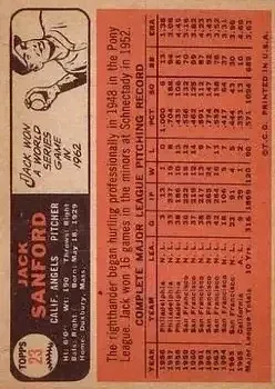 Back of Jack Sanford