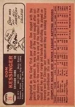 Back of Don Kessinger