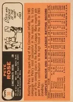 Back of Pete Rose