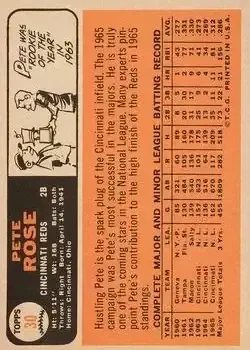 Back of Pete Rose