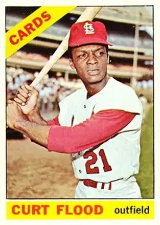 1966 Topps #60 Curt Flood