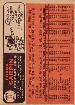 Back of Frank Carpin