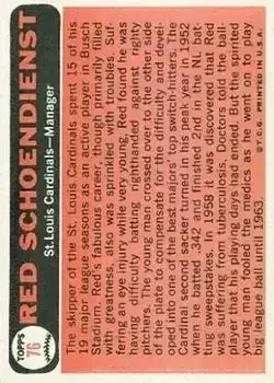 Back of Al Schoendienst