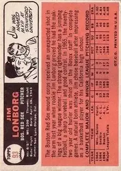 Back of Jim Lonborg