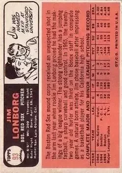 Back of Jim Lonborg