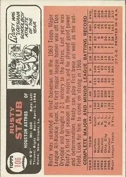 Back of Rusty Staub