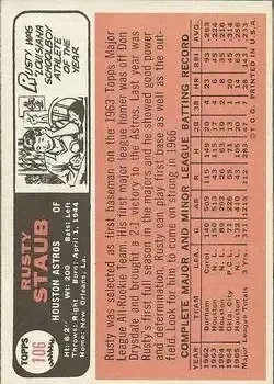 Back of Rusty Staub