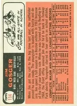 Back of Jim Gosger