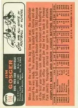Back of Jim Gosger
