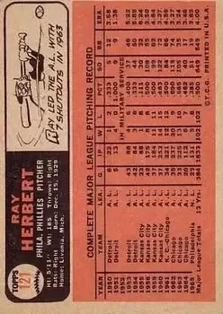 Back of Ray Herbert