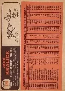 Back of Jack Kralick