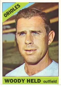 1966 Topps #136 Woodie Held