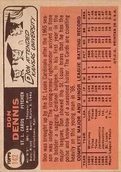 Back of Don Dennis