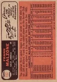 Back of Frank Malzone