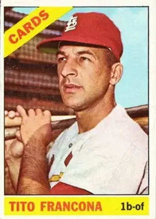 1966 Topps #163 Tito Francona
