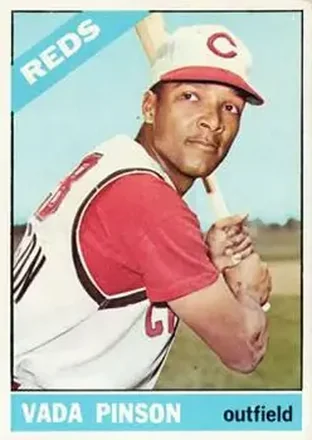 1966 Topps #180 Vada Pinson