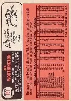 Back of Al Worthington