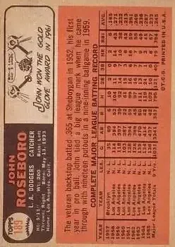 Back of John Roseboro