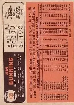 Back of Jim Bunning