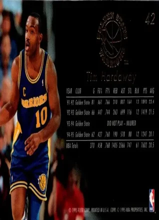 Tim Hardaway Rückseite