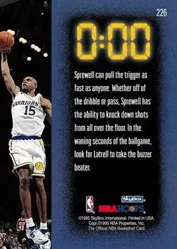 Back of Latrell Sprewell