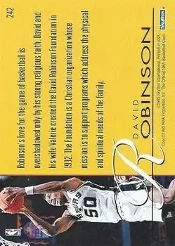 Back of David Robinson