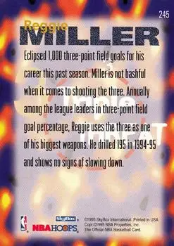 Back of Reggie Miller