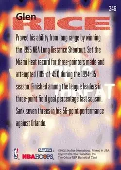 Back of Glen Rice