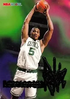 1995-96 Hoops #252 - Junior Burrough - Boston Celtics