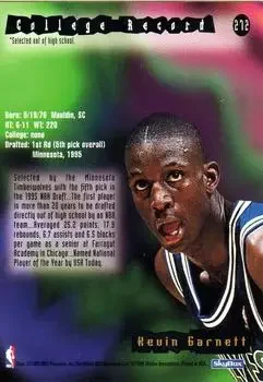 Back of Kevin Garnett