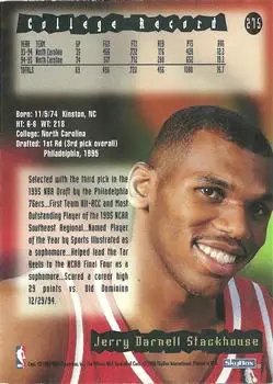 Back of Jerry Stackhouse