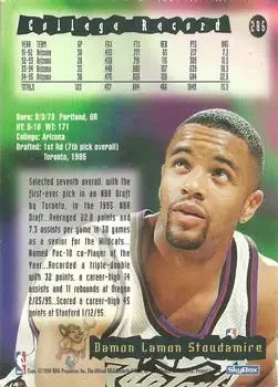 Back of Damon Stoudamire
