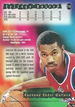Back of Rasheed Wallace