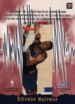 Back of Dikembe Mutombo