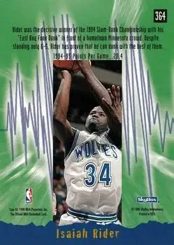 Back of Isaiah Rider