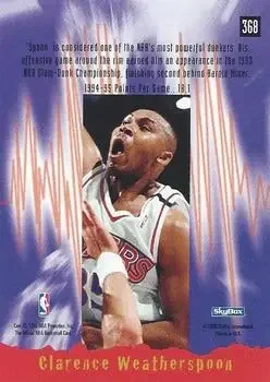 Back of Clarence Weatherspoon