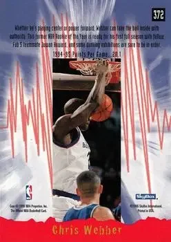 Back of Chris Webber