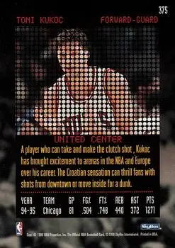 Back of Toni Kukoc