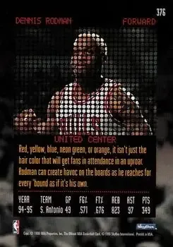 Back of Dennis Rodman